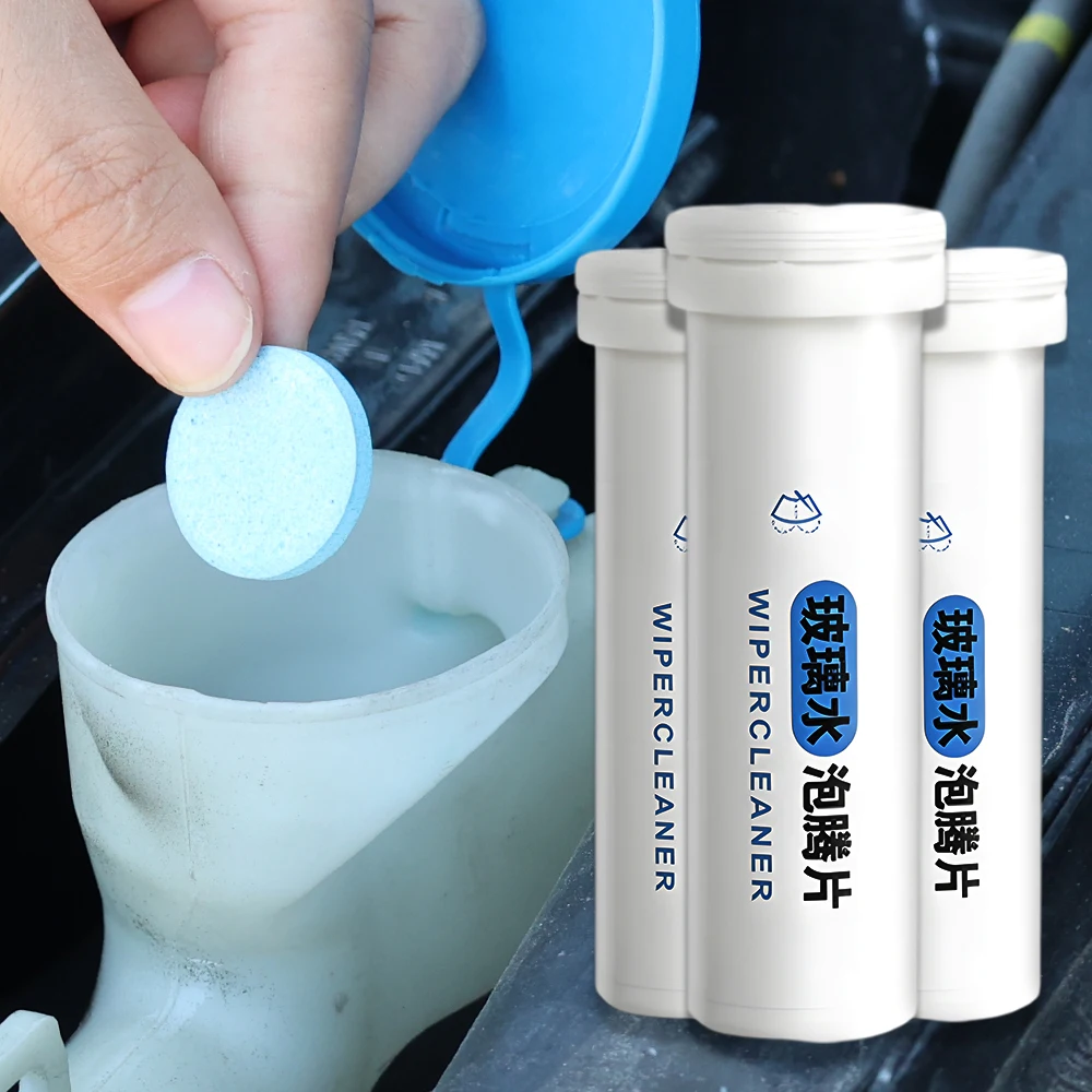 15PCS Car Windshield Cleaner with Foaming Tablets Remove Clear Sight Stains Concentrated Solid Kit Car Styling Accessories