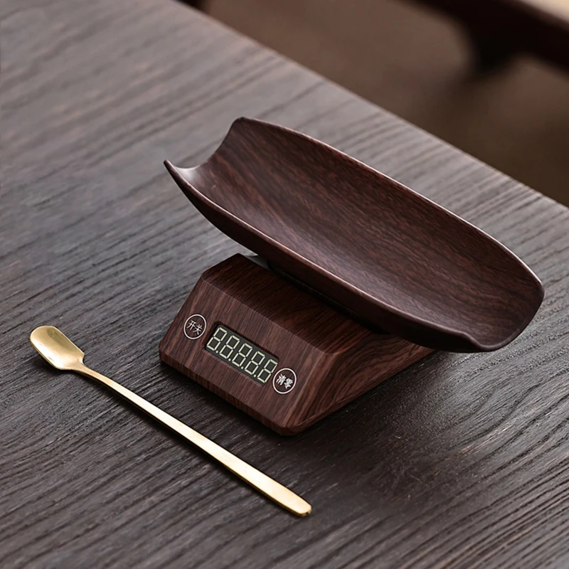 مقياس إلكتروني عالي الدقة، مقياس حبوب البن الصغير، مقياس الشاي، ميزان إلكتروني ذهبي