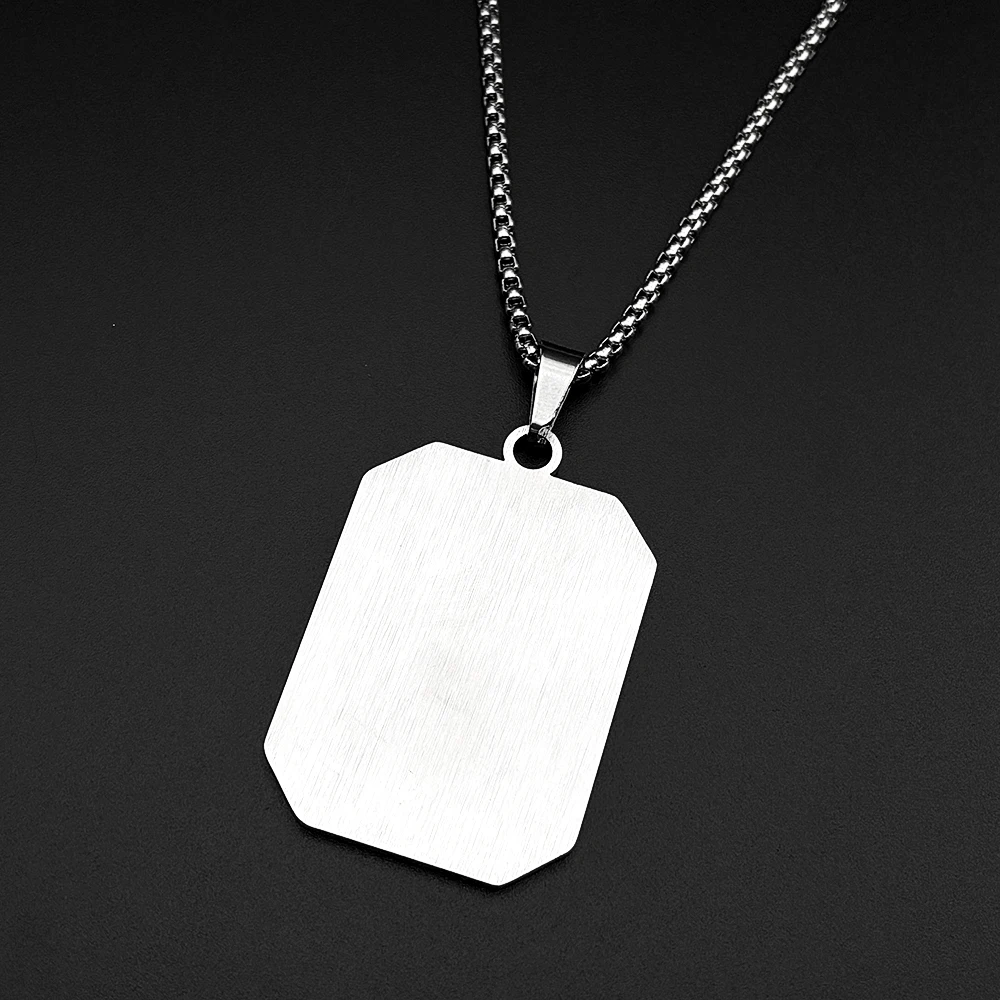 Muslim Islamic Quran Shahada Kalima Allah Medal Pendant Necklace Stainless Steel Gold Color Arabic Chain Talisman Jewelry Gift