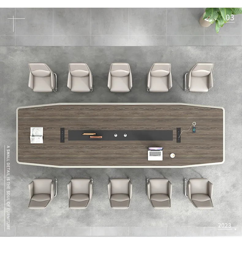 For Large Medium Conference Table and Chair Set Long Simple Modern Painted Meeting Room Negotiation Reception Furniture