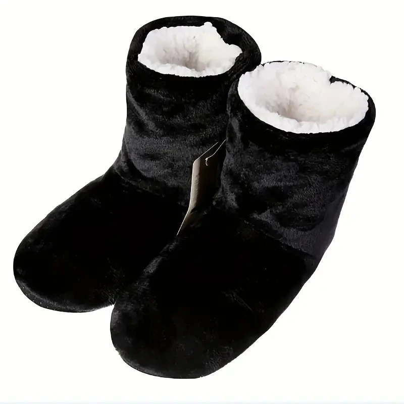 Indoor Boden Socken Plüsch Tuch Lange Röhre Socken Knie Pads Warme Hohe Röhre Schuhe Für Frauen Und Mann Hausschuhe Winter – Detail 12
