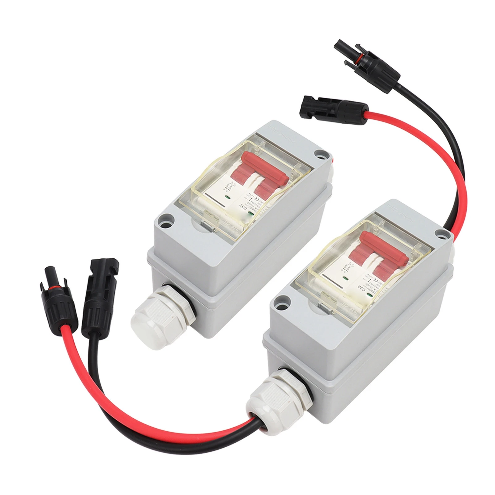 Circuit Breaker MCB 2P DC 500V 32A Disconnect Switch with IP65 Waterproof Distribution Box