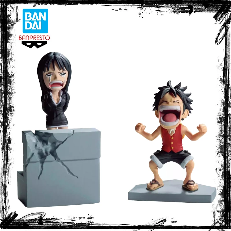 

In Stock Bandai Original Banpresto ONE PIECE WCF Nico Robin Luffy Desktop Cute Anime Action Figure Model Collectible Toy Gifts