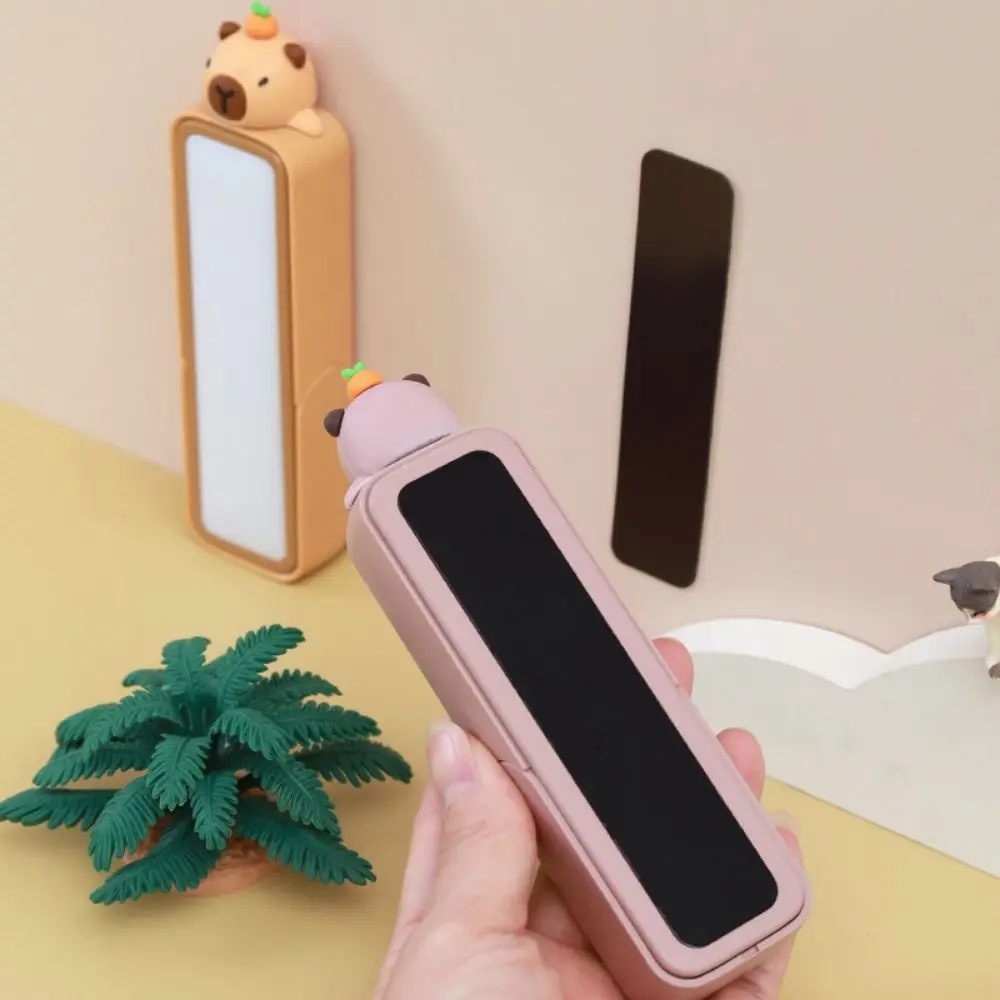 

USB перезаряжаемая настольная лампа с капибарой, многофункциональная маленькая ночная лампа с милыми мультяшными животными, забавная 3-ступенчатая регулируемая настенная лампа