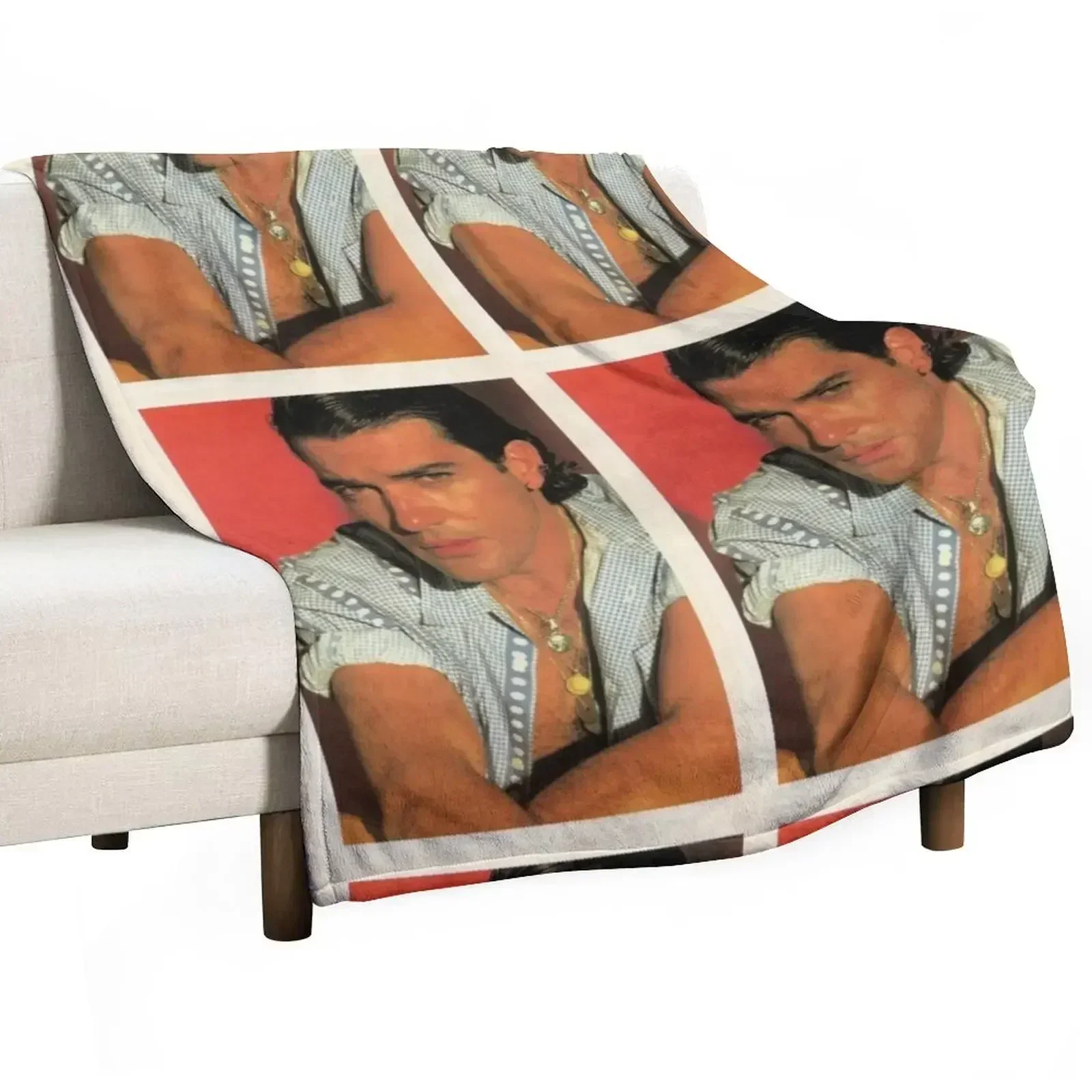 Antonio Banderas young Throw Blanket Warm Retros Luxury Designer Flannel Fabric Furry Soft Blankets