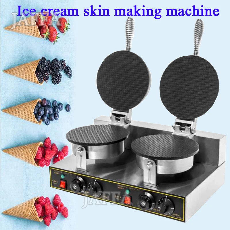 Commercial Ice Cream Cone Maker Waffle Machine Automatic Egg Roll Maker Crispy Wafer Biscuit Creator for Business Use