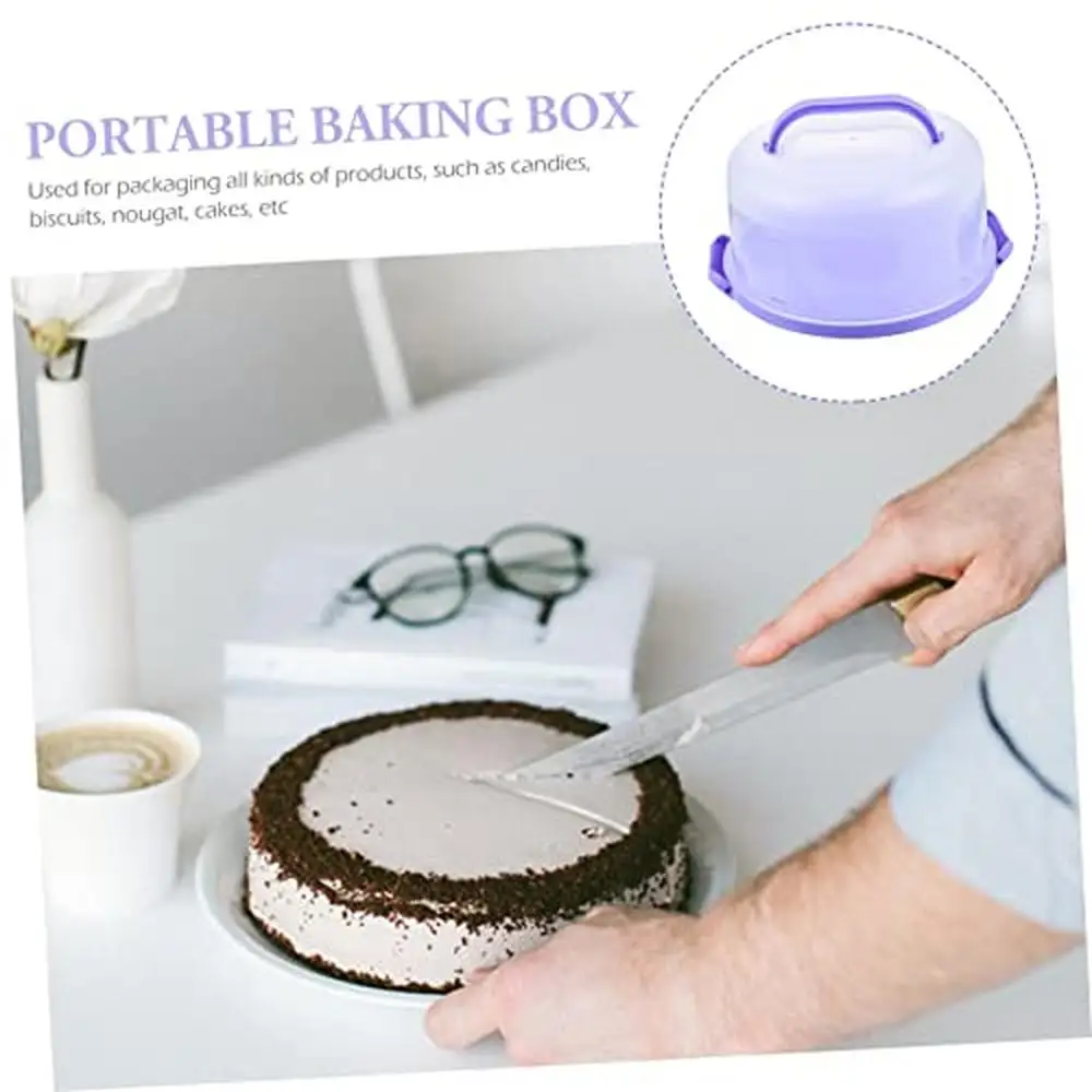 Cake Transporter Pastry Carrier Desserts Holder Locking Cake Carrier Bakeware Stand Durable Plastic Food Grade Container with