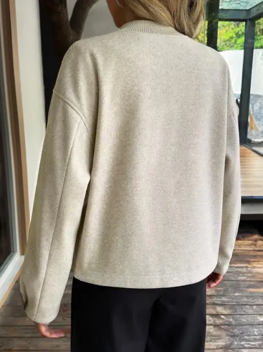 

2025 Autumn & Winter Hot Selling Casual Long Sleeve Jacket for Women's Clothing Temperament Female Fashion Baseball Collar Coat