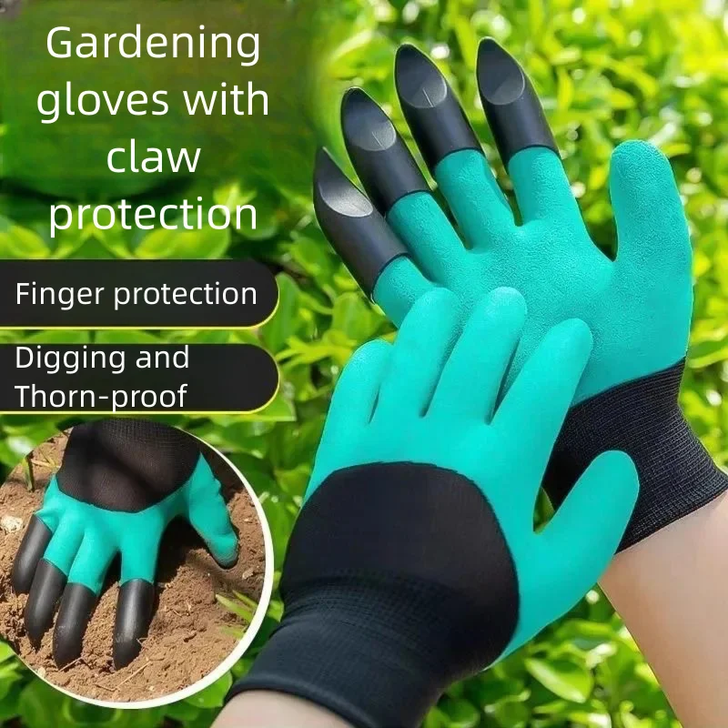 Waterproof & Thorn-proof Heavy-duty Claw Gardening Gloves, Effortless Digging and Weeding Hand Protection