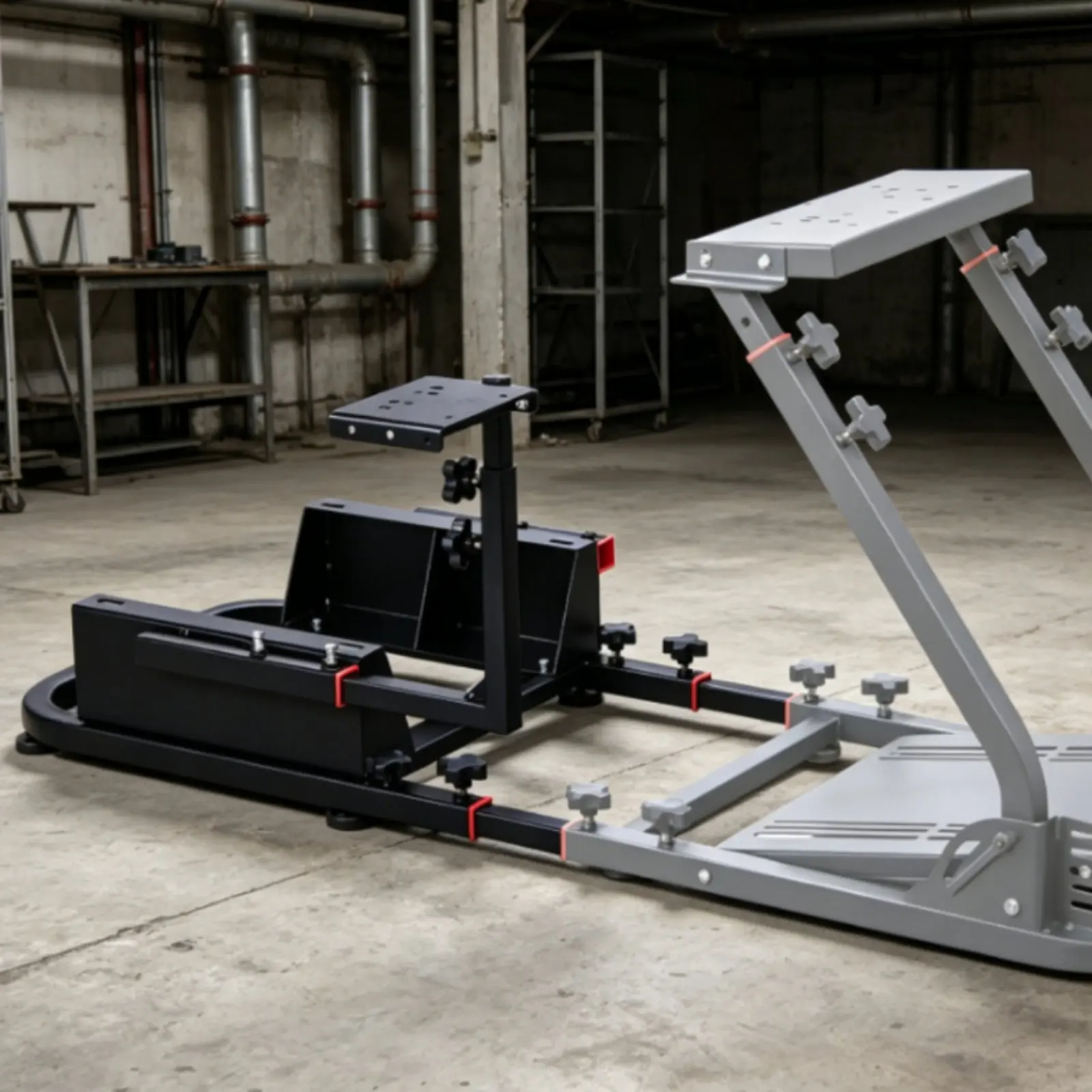 Soporte para Pedales con Montaje para Palanca de Cambios, Fácil de Instalar, Soporte para Volante, Simulador de Carreras, Plataforma de Conducción Estable