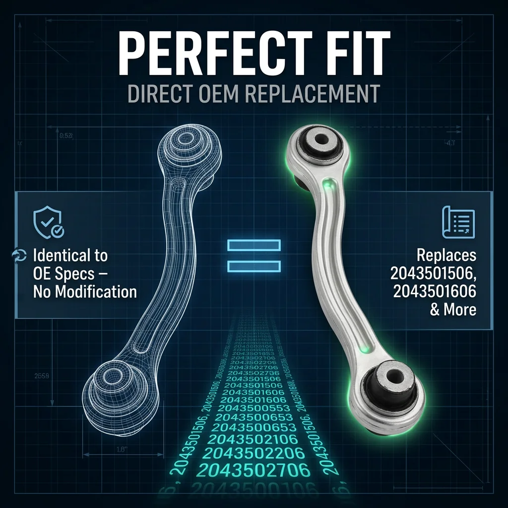 For Mercedes Benz C-Class W204 C204 S204 C250 CLS550 E-Class A207 C207 Rear Suspension Control Arm Kits 2043501506 2043501606