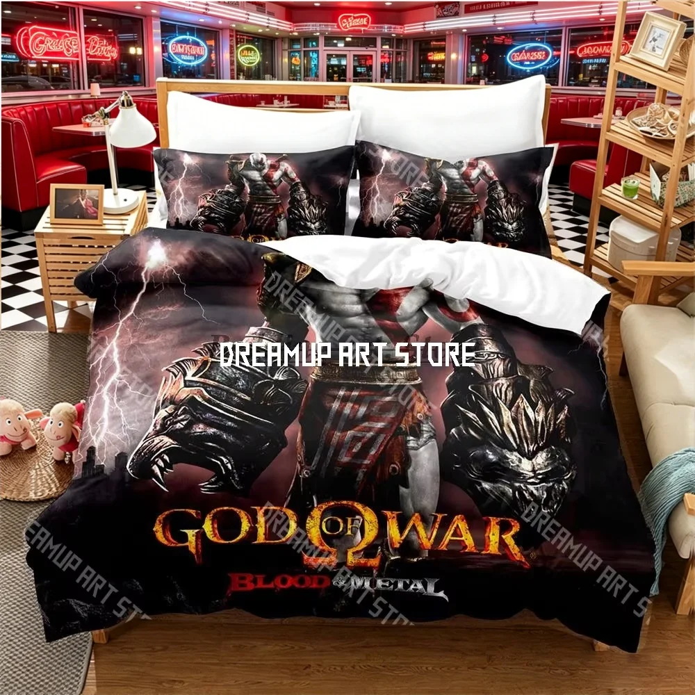 3D Printed God Game War Gamers Bedding Set for Boys Girls Duvet Cover And Pillowcase Twin Queen King Full Single Double Sizes
