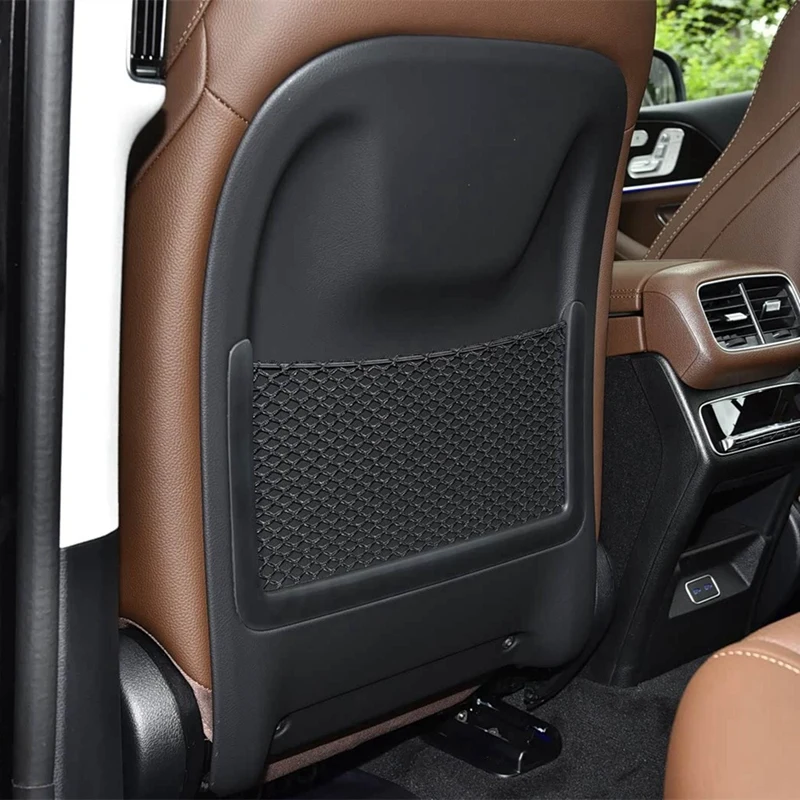 Super Sale Car Seat Back Storage Bag Mesh for Mercedes Benz GLE Class W167 2020-2026 GLS Class 2020-2025 Net Bag Net Pocket