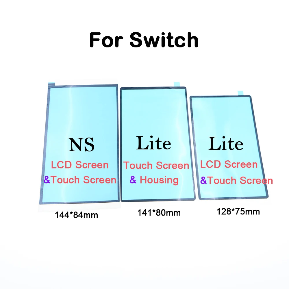 1/5 قطعة ل NS التبديل/التبديل لايت وحدة التحكم LCD تعمل باللمس الغبار الإسفنج الوسادة مزدوجة الوجهين لاصق الوسادة المطاط الإطار أجزاء