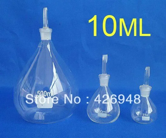 

10ml Lab Pycnometer Specific Gravity Bottle Density Bottle Picknometer Picnometer