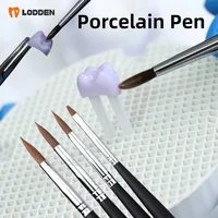 Lodden-bolígrafos de porcelana Dental, pinceles de resina para herramientas de modelado y acristalamiento de laboratorio Denal, cepillos de silicona para herramientas de dentadura
