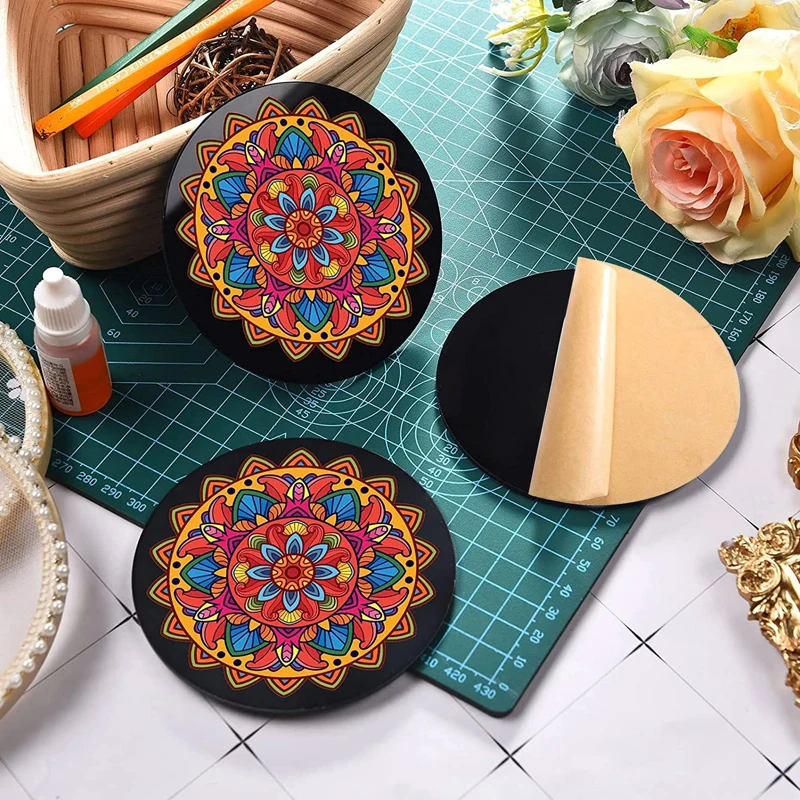 Acrylic Sheet Black Cast Round Plexiglass Panel Gloss PMMA Circle Board Organic Glass For Signs DIY Display Projects