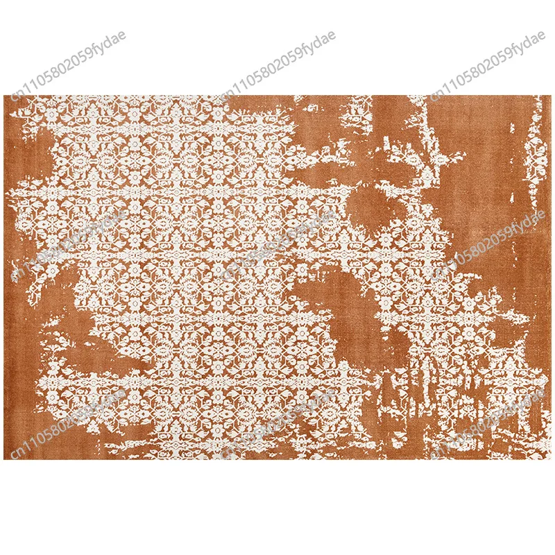 

Ковер для гостиной, без клея, экологически чистый, утолщенный, теплый, цветной, тканый ковер для зоны у журнального столика