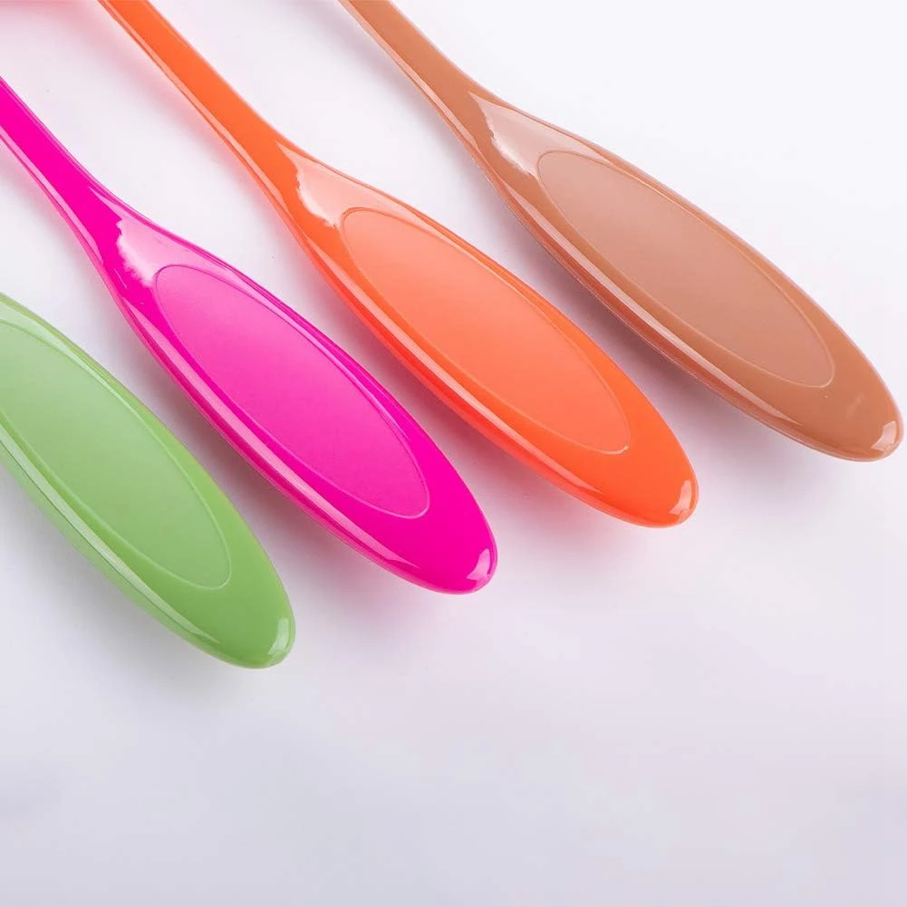 ASMA-12Pcs Kuas Pencampur Tinta Berwarna, Blender Latar Belakang Tinta Untuk Stensil Kertas Blender, Melukis, Menggambar Mudah Digunakan