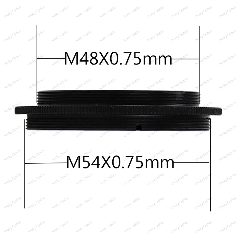 Beide Seiten Außengewinde Adapter T T2 M42 M48 M54 M56 SCT Astronomisches Teleskop Fotografie Zubehör M42x0,75 M48x0,75 M54x0,75 – Detail 5