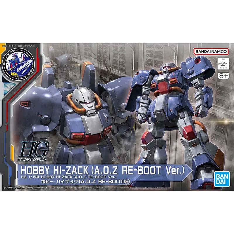 Bandai Original Gundam Model Kit Anime Figures HGUC Hobby Hi-Zack A.O.Z RE-BOOT Mobile Suit Gunpla Action Figure Toys For Boys