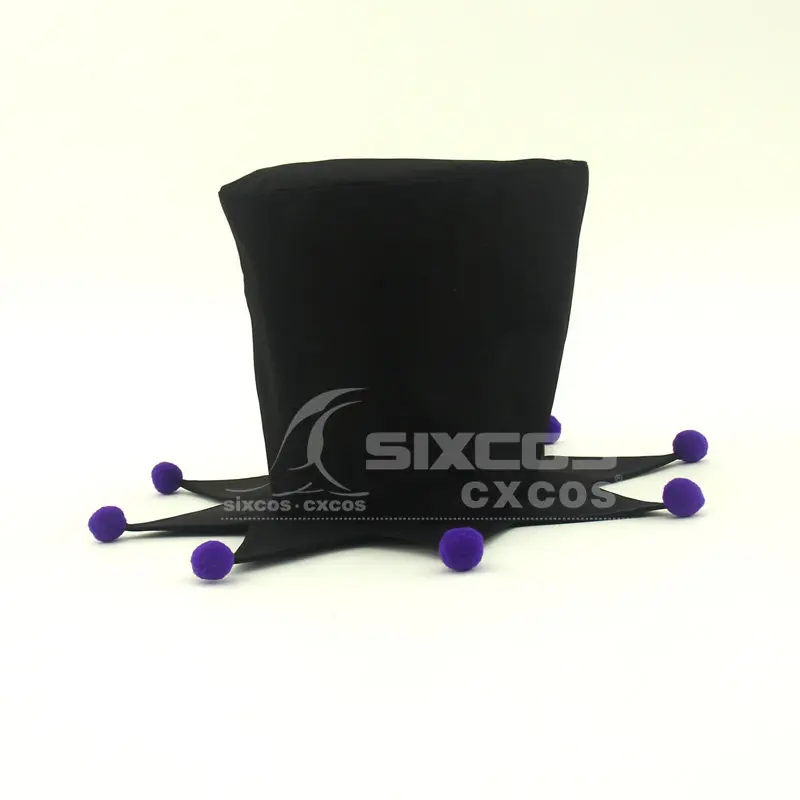 Black General Cos Headwear Hat Cosplay Prop Cartoon Character for Comic Convention Party Performance