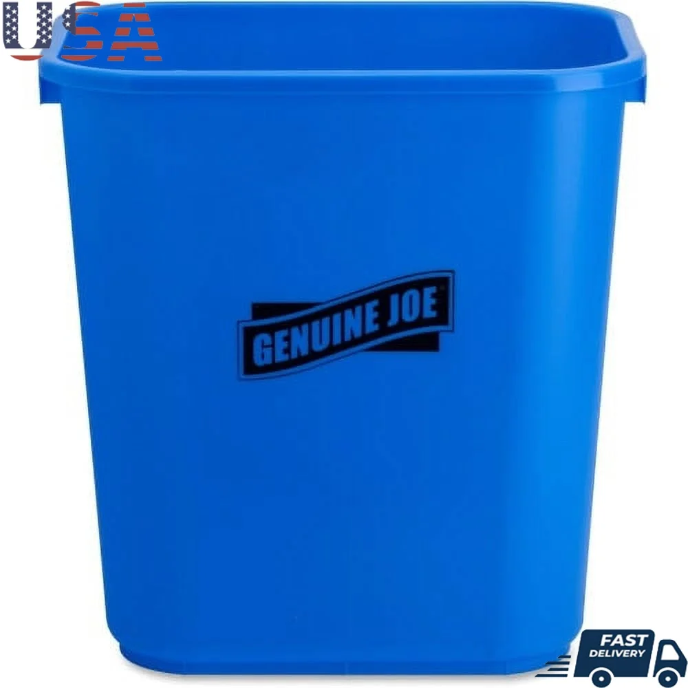 

Корзина для мусора для переработки, прямоугольная, емкость 7,13 галлона, офис, класс, использование в помещении и на открытом воздухе, низкопрофильный дизайн, простая идентификация