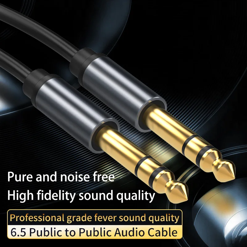 Aux Guitar Cable Jack 6.5 mm to 6.5 mm Audio Cable for Guitar Mixer Speaker Stereo Jack 6.35mm Aux Cable 1m 3m 5m