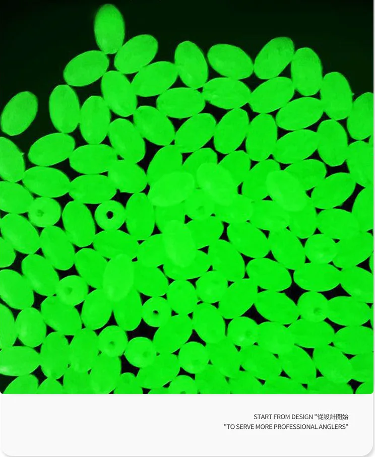 Texas Rig Bead Drop Shot Rig Bead Glowing Barrier Bead Fishing Rod Luminous Tape Luminous Beads Fluorescent Hose Lighting Strips - Image 6