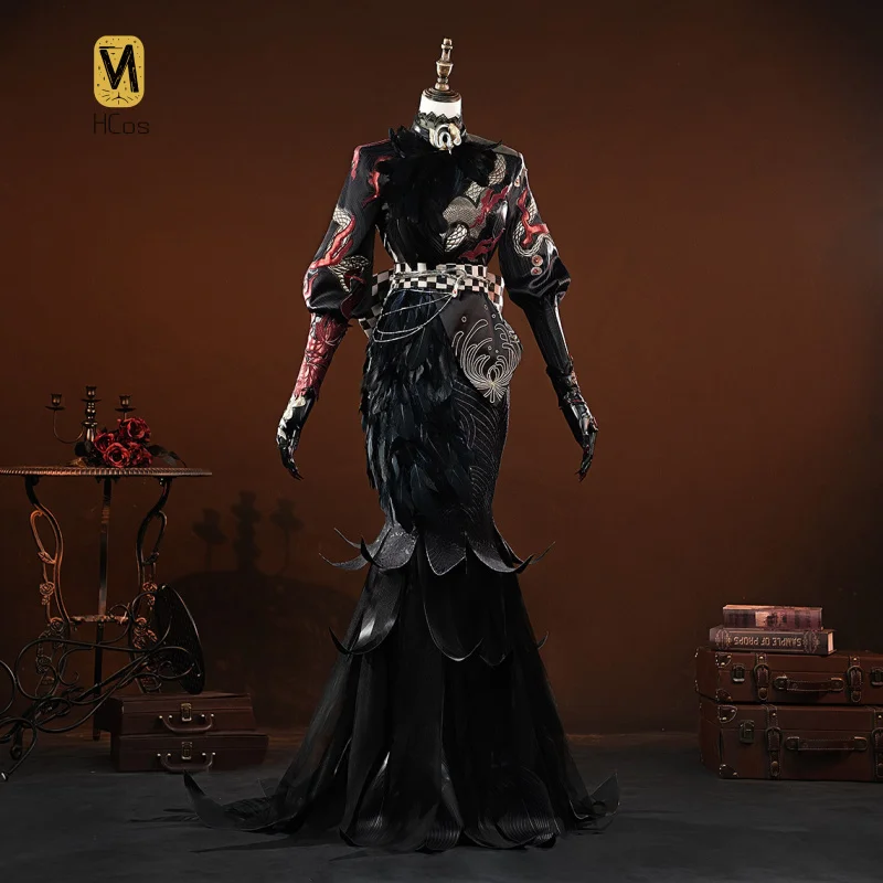

HCos Identity Ⅴ Geisha Cosplay Costume Michiko Uniform Role Play Halloween Carnival Party Outfit for Women