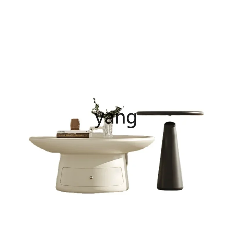 CX Cream Style Coffee Table Small Apartment Living Room Home Light Luxury High Sense Size Combination