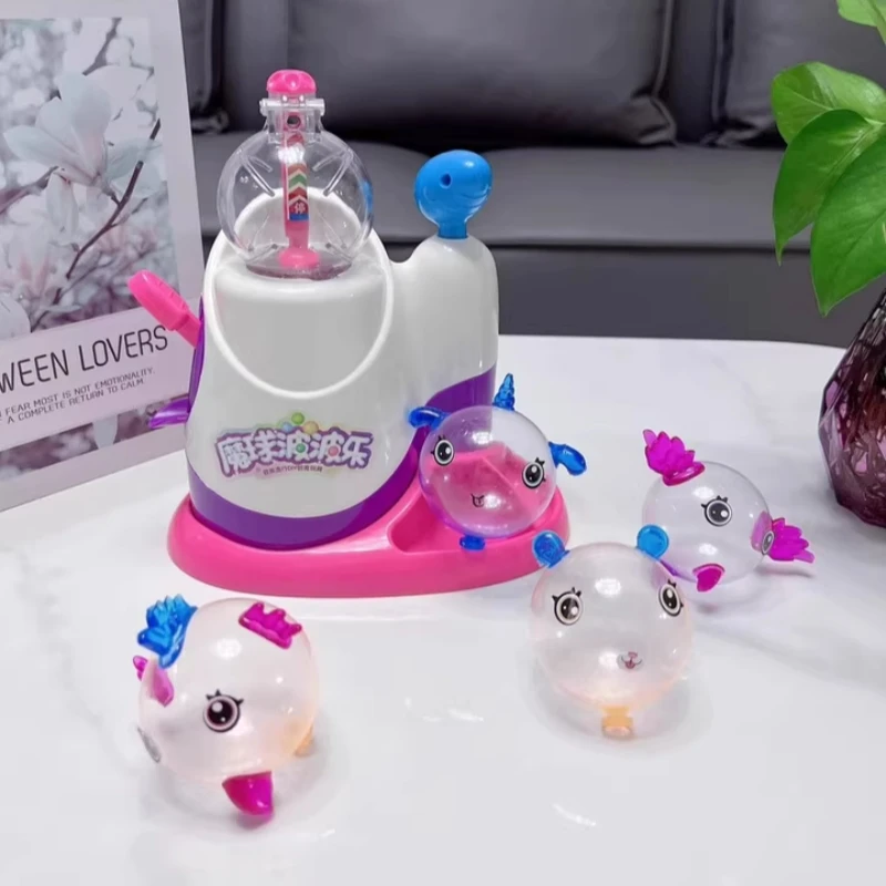 Magia appiccicosa felice fai da te animale mostro giocattolo Kawaii tema per ragazzi ragazze assemblato Bobo puzzle fatto a mano decorazioni giocattoli regali di compleanno