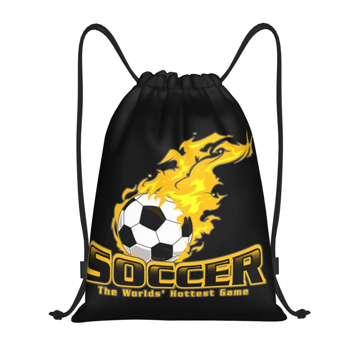 Custom Soccer Worlds Hottest Game Drawstring Bag, Compras Yoga Mochilas, Homens e Mulheres Sports Gym Sackpack