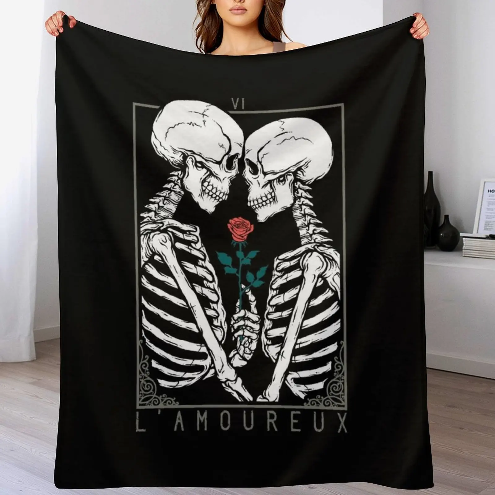 

VI The Lovers Throw Blanket Warm Cozy Throw Blanket for Living Room Couch