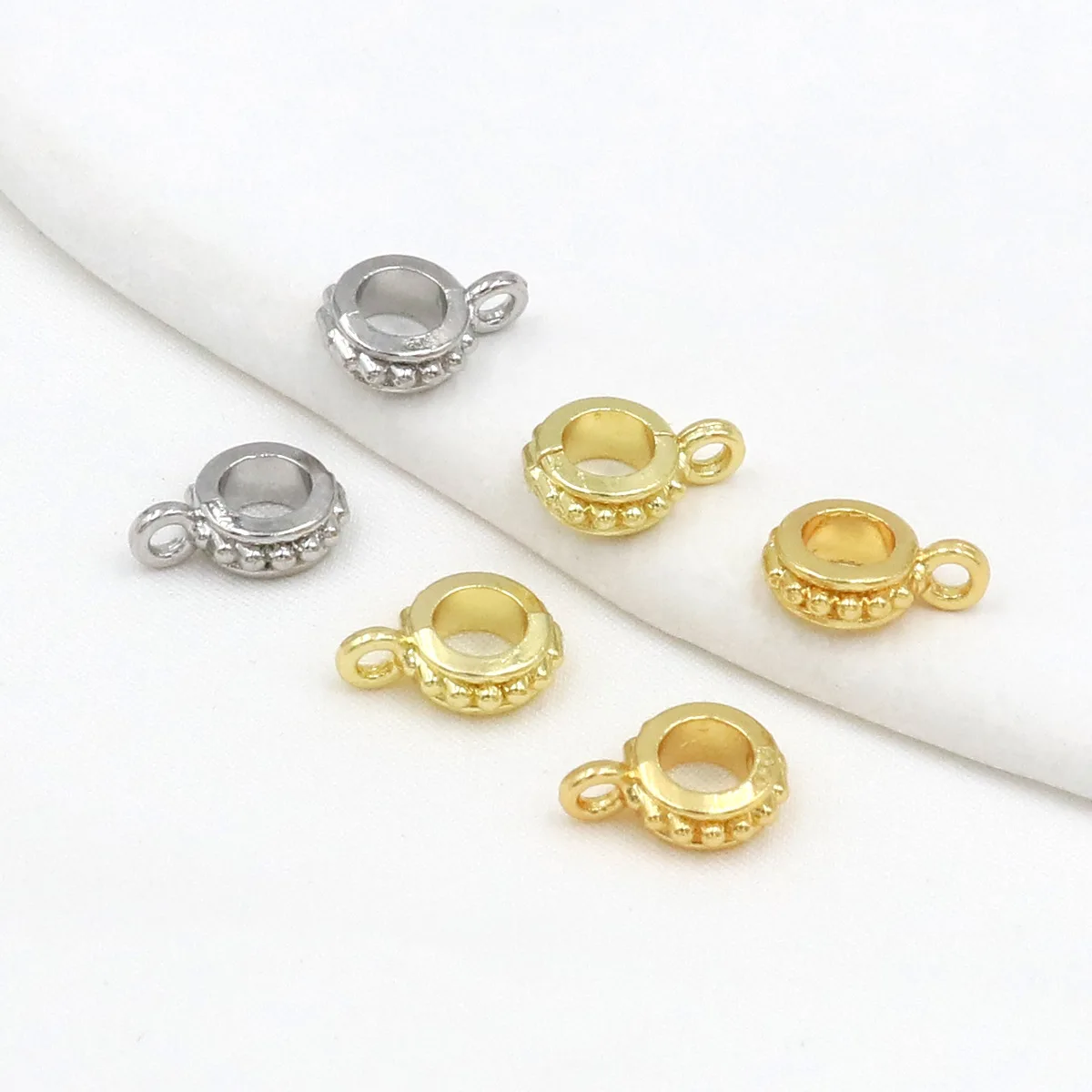 10/20 Stück Metall-Clip-Anhänger, Perlen, Halskettenanhänger, Verschlüsse, Verbinder für DIY Armband, Ohrring, Schmuckherstellung, Zubehör – Detail 5