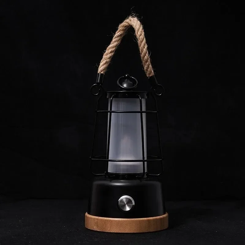 Autumn field knot light outdoor camping light led rechargeable retro horse lamp portable ambient light