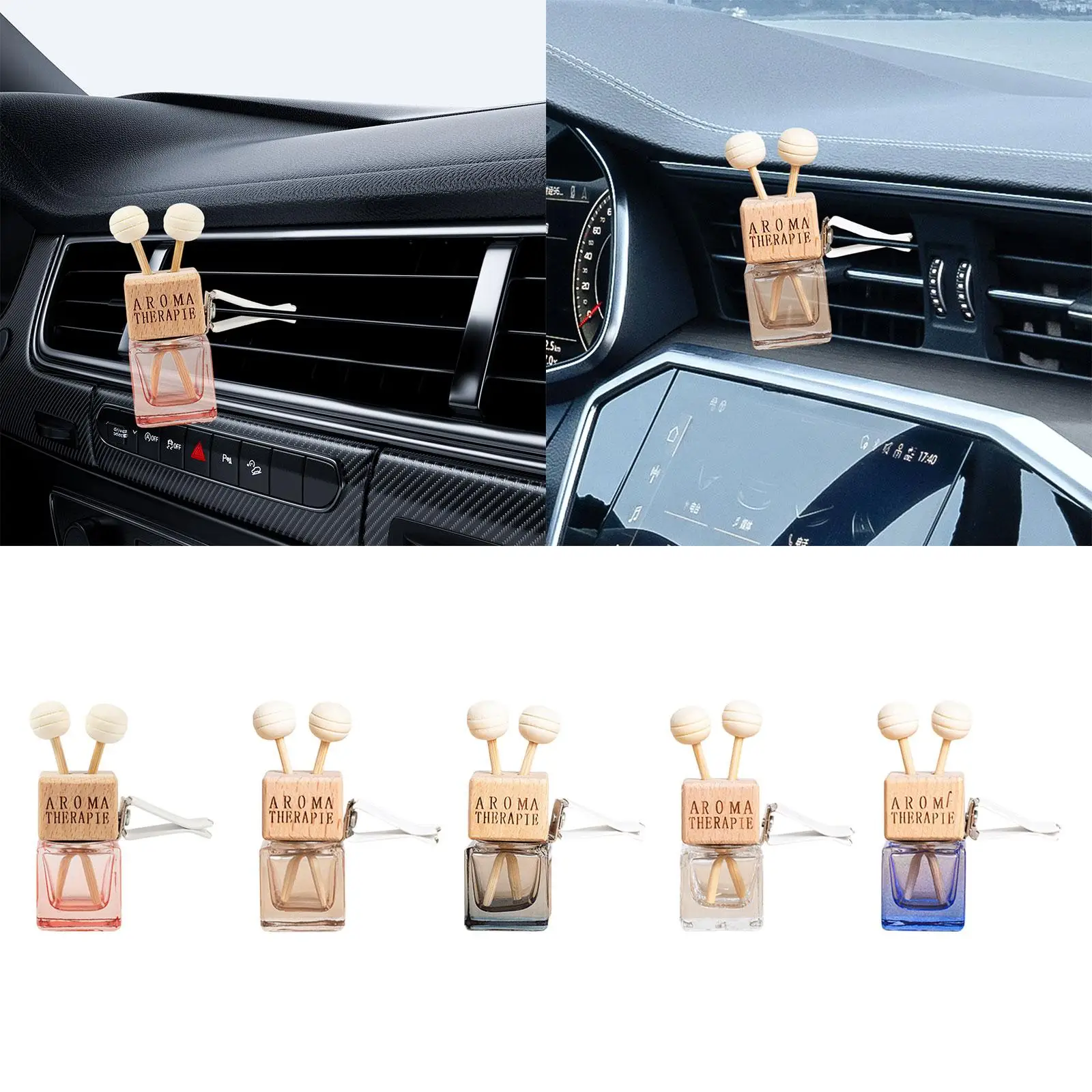 2-6pack Empty Car Diffuser Vent Clip Universal Reusable Auto