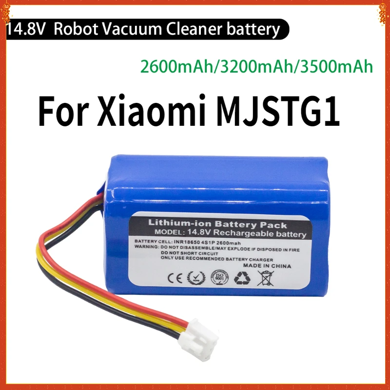 

14.8V 3500mAh Li-ion Battery for Xiaomi MJSTG1 MI Proscenic MC-WRC53 PUPPYOO R30/R30PRO Robot Vacuum Cleaner Battery