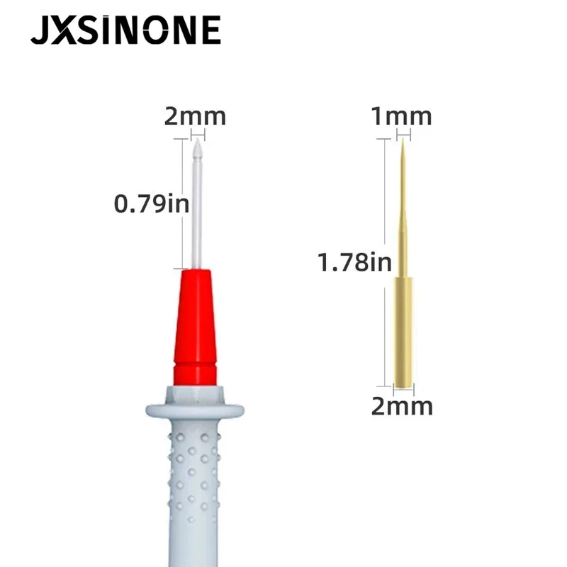 JXSINONE P1505 1000V/10A  Universal Double Silicone wrap with Sharp Needle multimeter probe test lead for Digital Multimeter