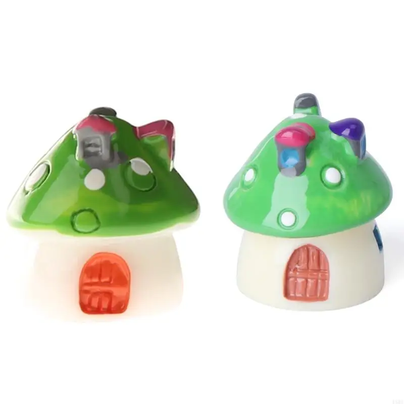 45be Mushroom House図形のミニミニチュアフェアリーガーデンサボテン装飾用品