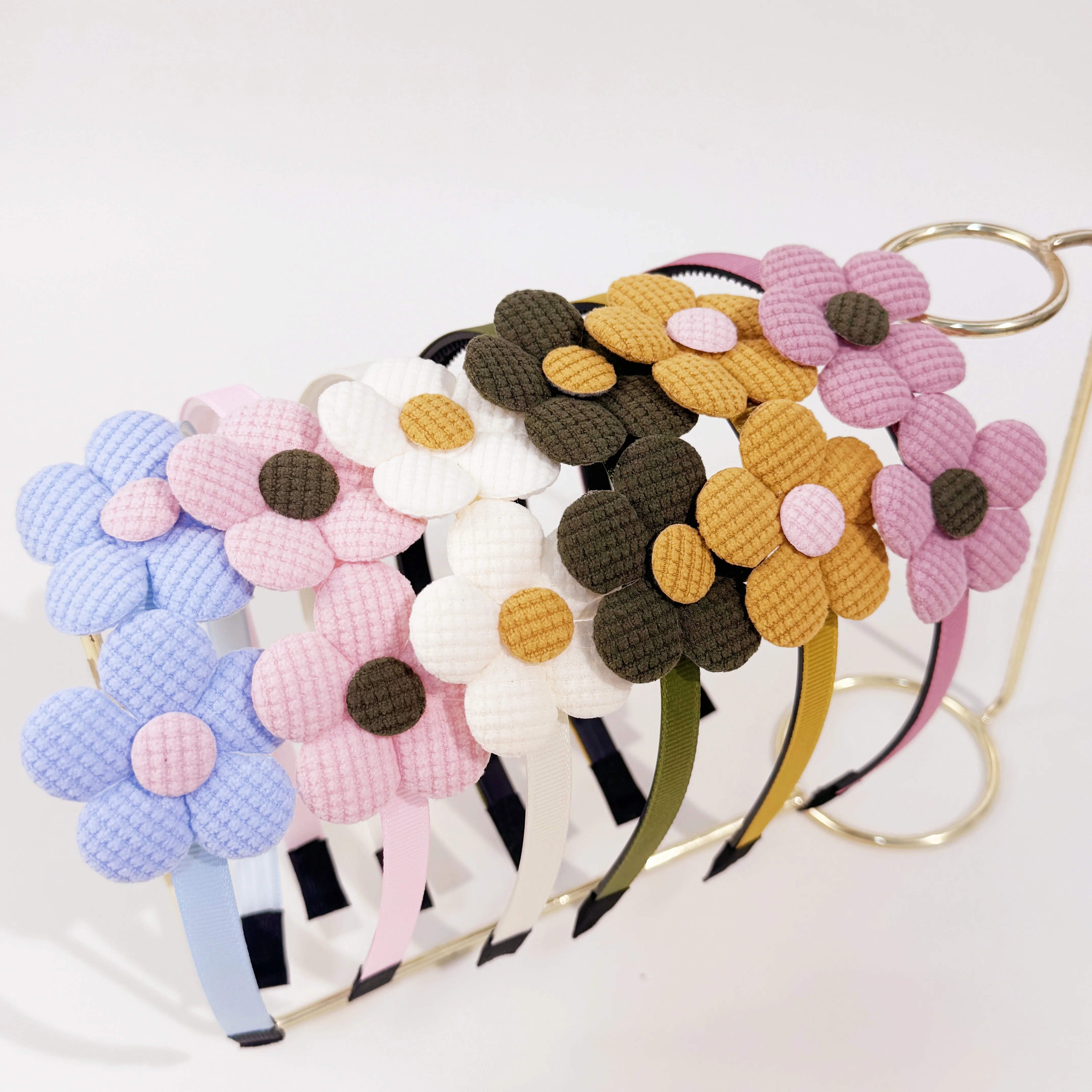 3/6 قطعة لطيف الفتيات عقال النسيج زهرة العصابات الشعر الاطفال الأطفال فيونكات شعر العصابات الشعر الأسرة الديكور حفلة إكسسوارات الشعر #1