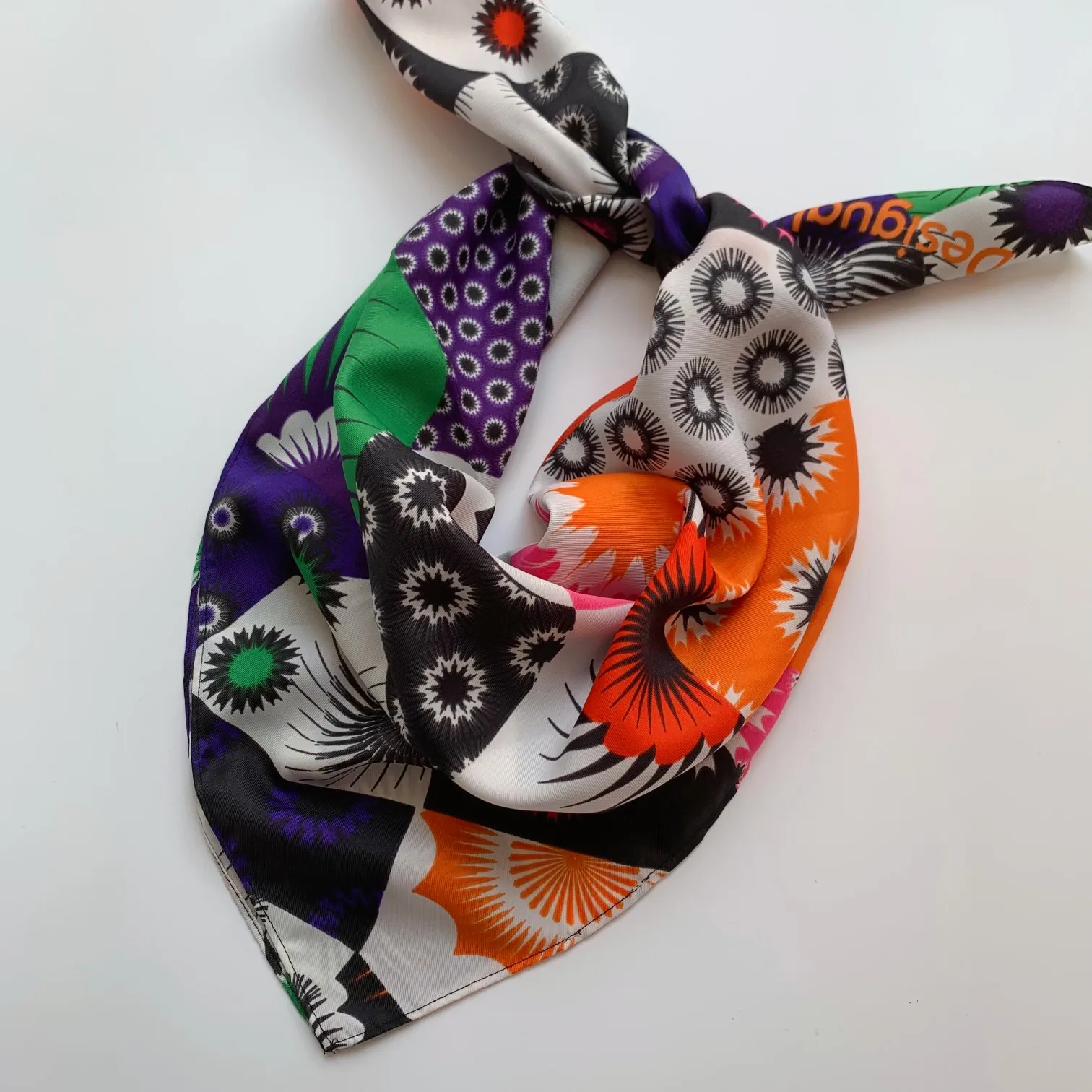Foreign trade original single Spanish new printed color rich fashion shawl scarf