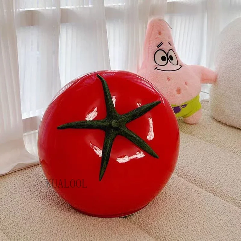 Imagem -02 - Candeeiro de Mesa de Tomate Decoração de Vidro Mesa de Jantar Iluminação Atmosférica Leitura na Sala de Estudo Luz Led Criativa Venda Quente 2024