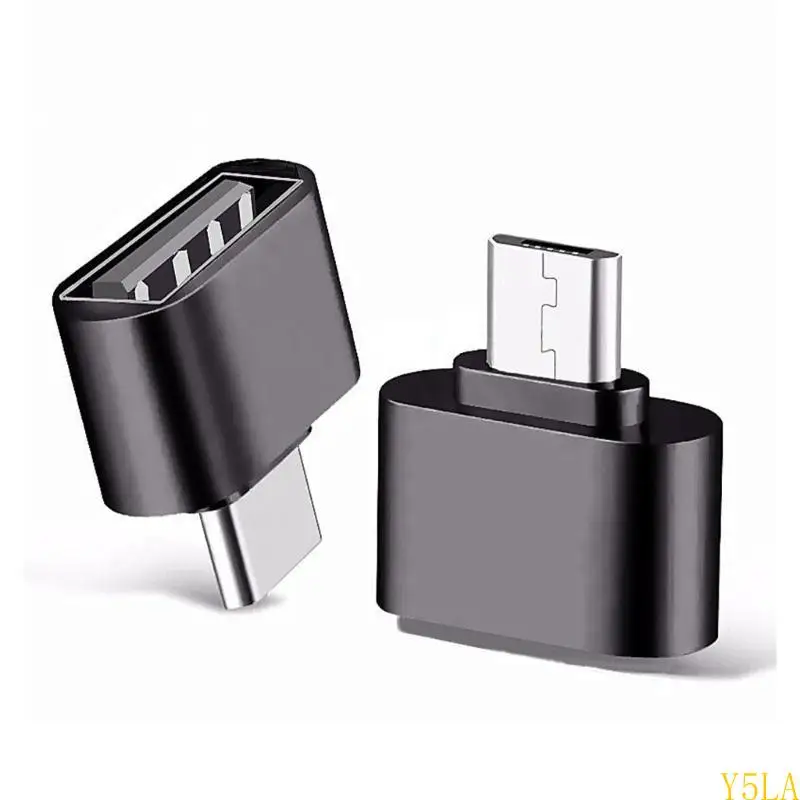 Y5LA Fast Speed ​​USB 2,0 A в MicroUSB Type C преобразователи 480 Мбит / с. Поддержка передачи данных