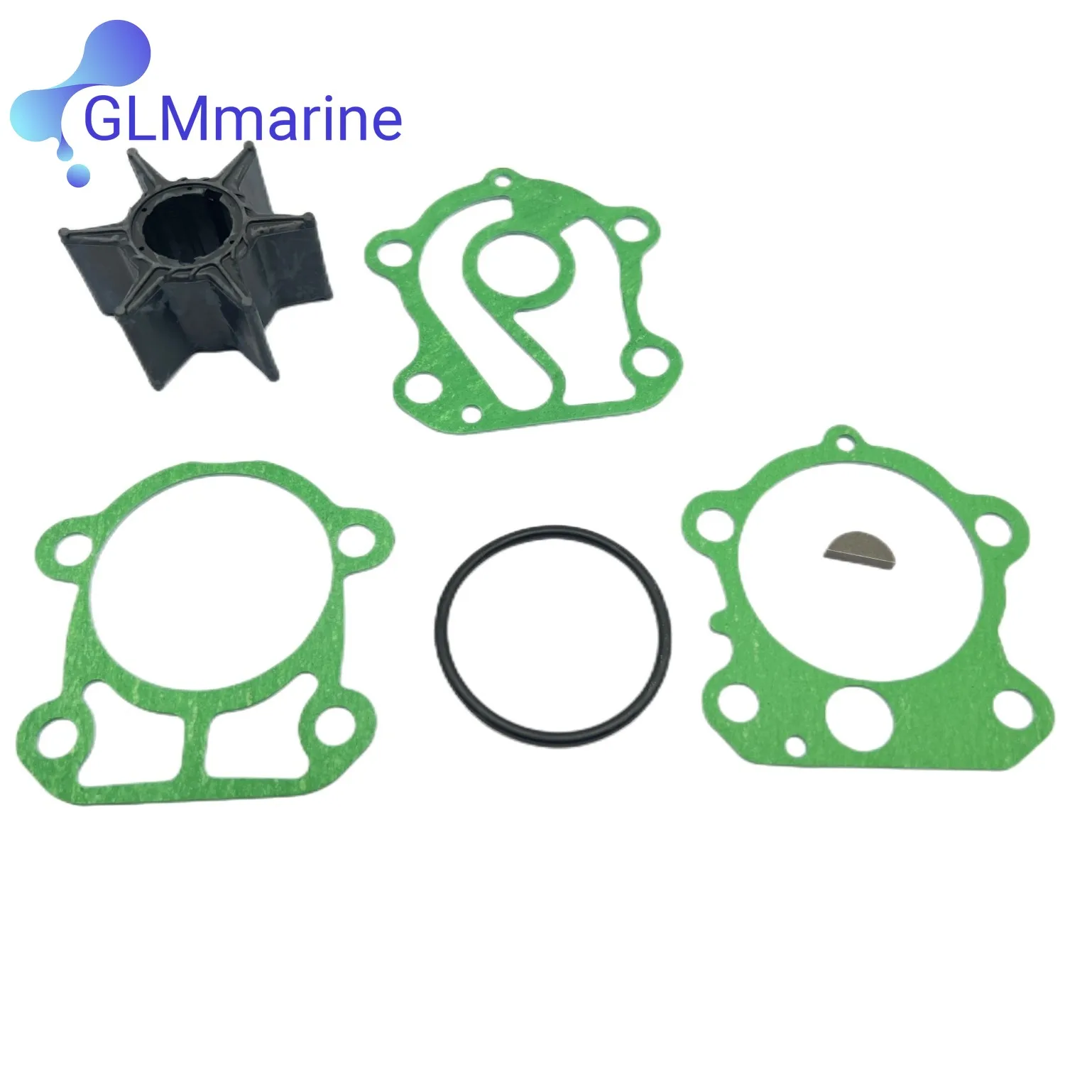 Water Pump Replacement Kit with Impeller, Gaskets, Key and O-Ring for Yamaha Outboard Engine 60 70 75 80 85 90 HP 688-44352-03