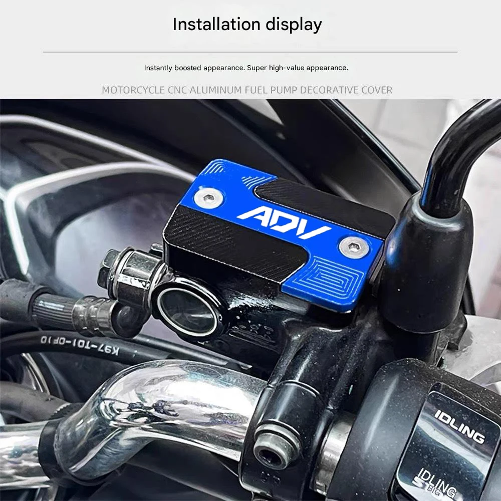 Universal Motorcycle Brake Reservoir Cap Motorcycle Brake Master Cylinder Cap for Brake Reservoir Cover for Honda ADV350/150/160