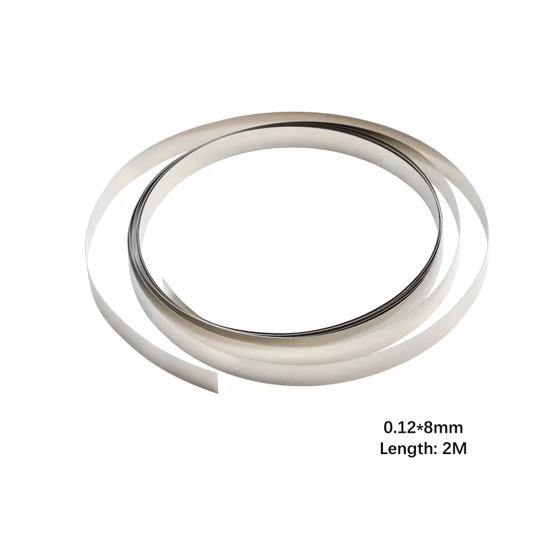 2M Pure Nickel Strip Tape 8mm x 0.1/0.12/0.15 For Li 18650 Battery Spot Welding Compatible For Spot Welder Machine