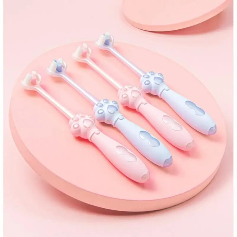 

Soft Bristles Comfortable Tri-sided Soft Brush Oral Cleanliness U-shaped Sakura U-shaped Kids Toothbrush Children's Toothbrush