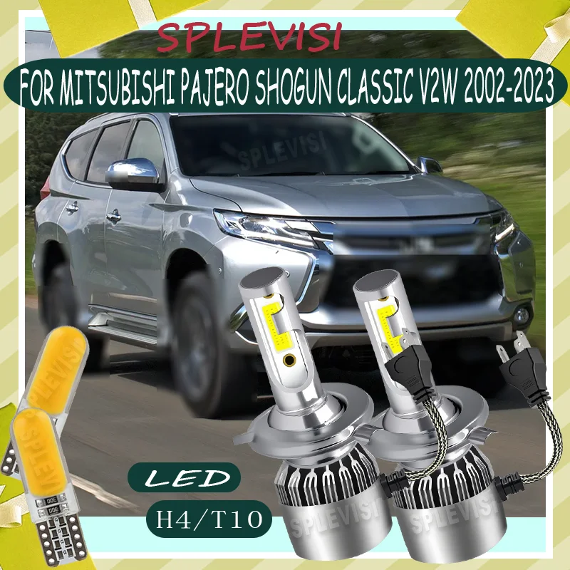 

Clear Vision in Bad Weather No Tools Needed H4 LED headlight For MITSUBISHI PAJERO SHOGUN CLASSIC V2W 2002 2003 2004 2005-2023