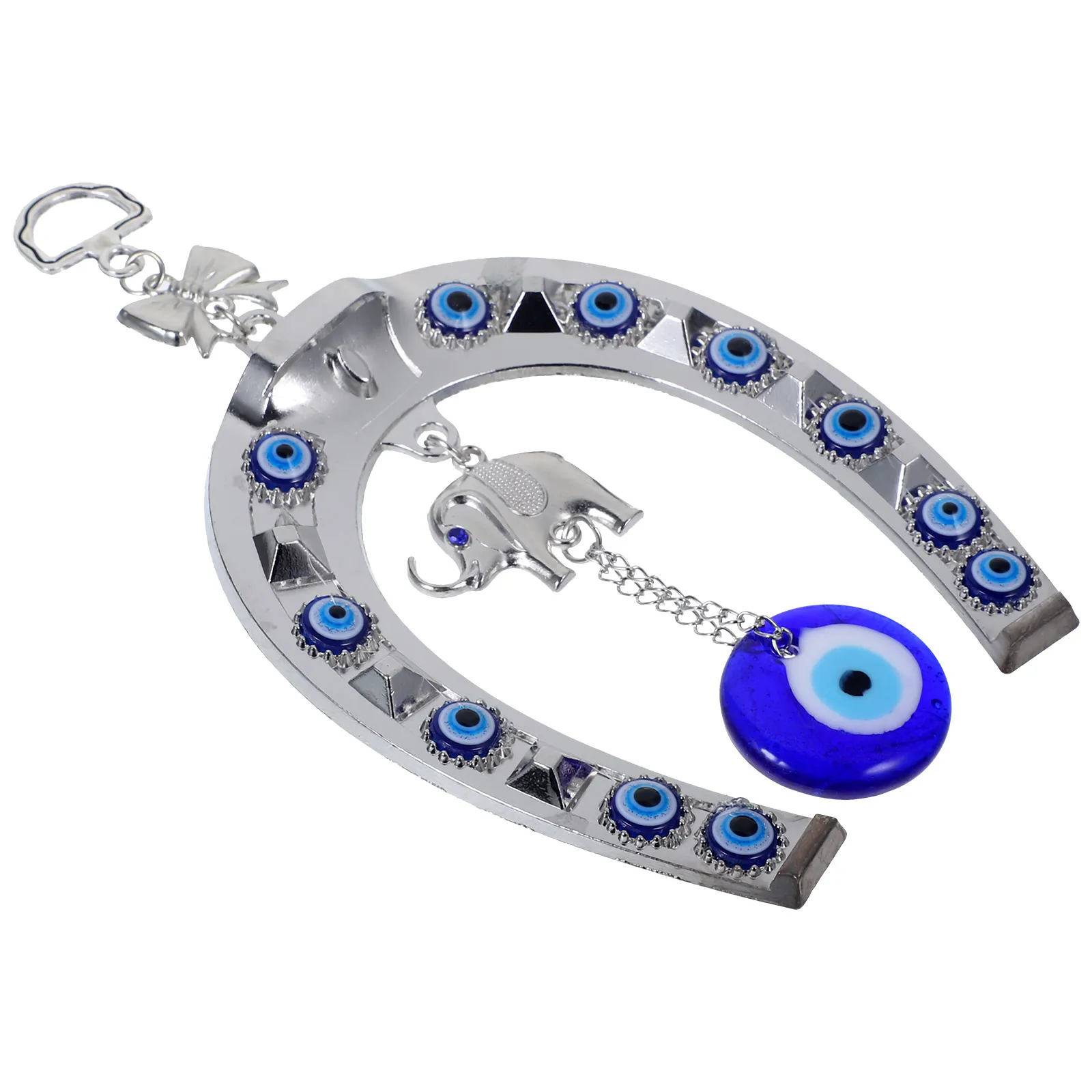 

Eyes Dress Turkish Ornament Wall Hanging Car Charm Glass Pendant Horseshoe Decor
